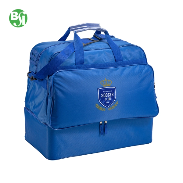 borsone da calcio blu personalizzato con logo società sportiva

Il Borsone dei Campioni: come e perché personalizzarlo
